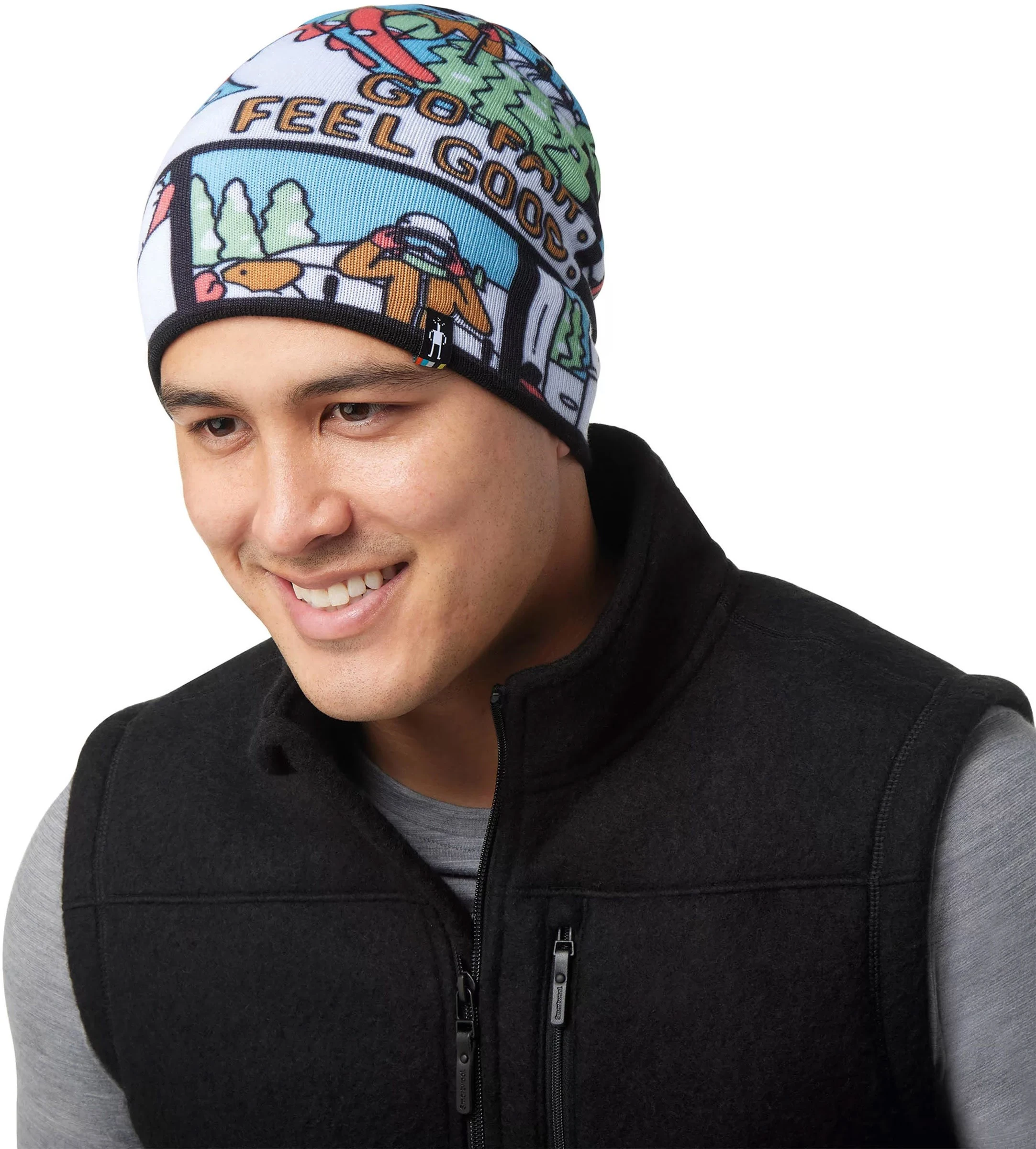 Smartwool Winter Adventure Print Beanie 2 Smartwool Winter Adventure Print Beanie - Billede 2
