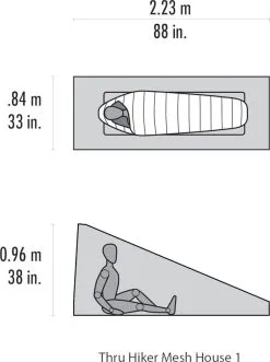 MSR Thru-Hiker™ Mesh House 1 -Kuppeltelte Butik 65000120 2