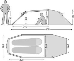 Nordisk Oppland 2 LW -Kuppeltelte Butik 65000128 9