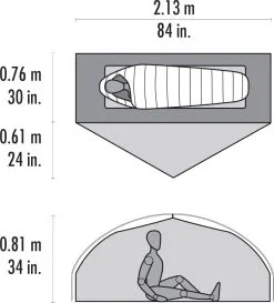 MSR Carbon Reflex™ 1 Ultralight Tent -Kuppeltelte Butik 65000141 2