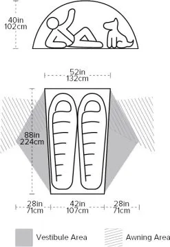Big Agnes Copper Spur HV UL2 Tent -Kuppeltelte Butik 65000149 6