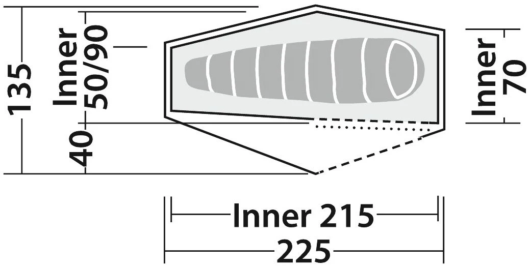 Robens Chaser 1 Tent 9 Robens Chaser 1 Tent - Billede 9
