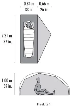 MSR FreeLite™ 1 Ultralight Tent -Kuppeltelte Butik 65000163 9