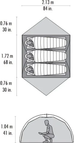 MSR Elixir™ 3 Tent -Kuppeltelte Butik 65100099 3