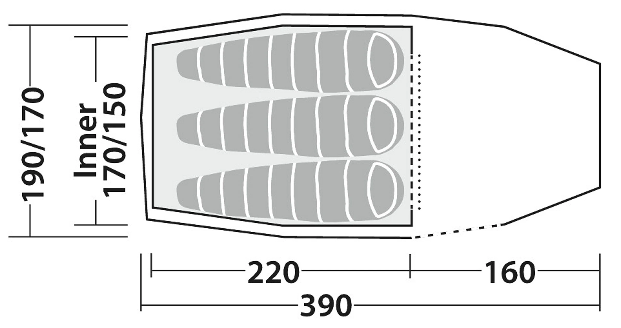 Robens Pioneer 3EX Tent 9 Robens Pioneer 3EX Tent - Billede 9