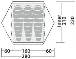 Robens Boulder 3 Tent -Kuppeltelte Butik 65100147 8