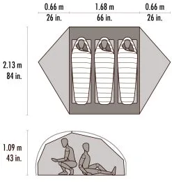 MSR FreeLite™ 3 Ultralight Tent -Kuppeltelte Butik 65100158 8