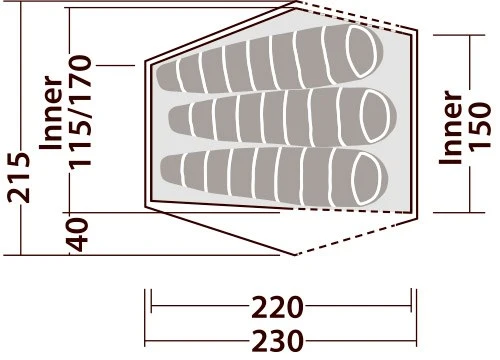 Robens Chaser 3XE Tent 10 Robens Chaser 3XE Tent - Billede 10