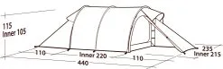Robens Goshawk 4 Tent -Kuppeltelte Butik 65100161 7