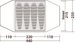 Robens Goshawk 4 Tent -Kuppeltelte Butik 65100161 8