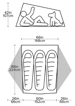 Big Agnes Tiger Wall UL3 Solution Dye Tent -Kuppeltelte Butik 65100172 3