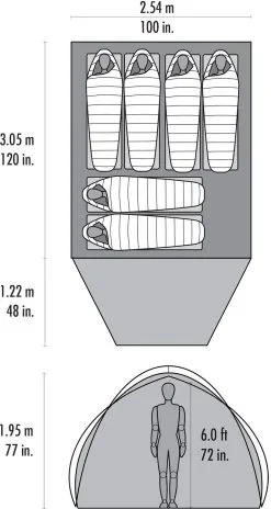 MSR Habitude™ 6 Tent -Kuppeltelte Butik 65200015 3