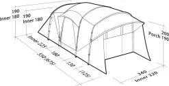 Robens Eagle Rock 6+2XP Tent -Kuppeltelte Butik 65200022 9