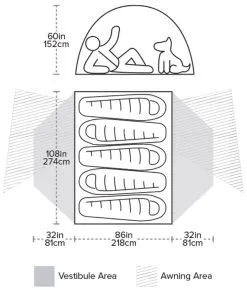 Big Agnes Copper Spur HV UL5 Tent -Kuppeltelte Butik 65200024 7