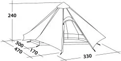 Robens Fairbanks 7 Grande Tipi -Kuppeltelte Butik 65400030 6