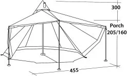 Robens Chinook Ursa 8 Tipi -Kuppeltelte Butik 65400032 6