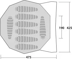 Robens Chinook Ursa 8 Tipi -Kuppeltelte Butik 65400032 9