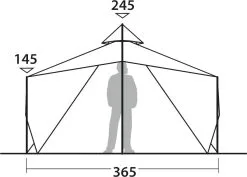 Robens Chinook Ursa S 6 Tipi -Kuppeltelte Butik 65400036 3