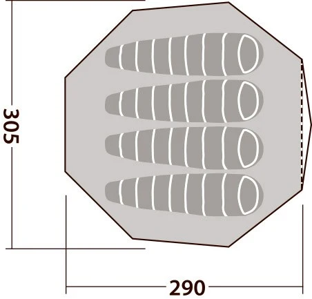 Robens Klondike 4 S Tipi 10 Robens Klondike 4 S Tipi - Billede 10
