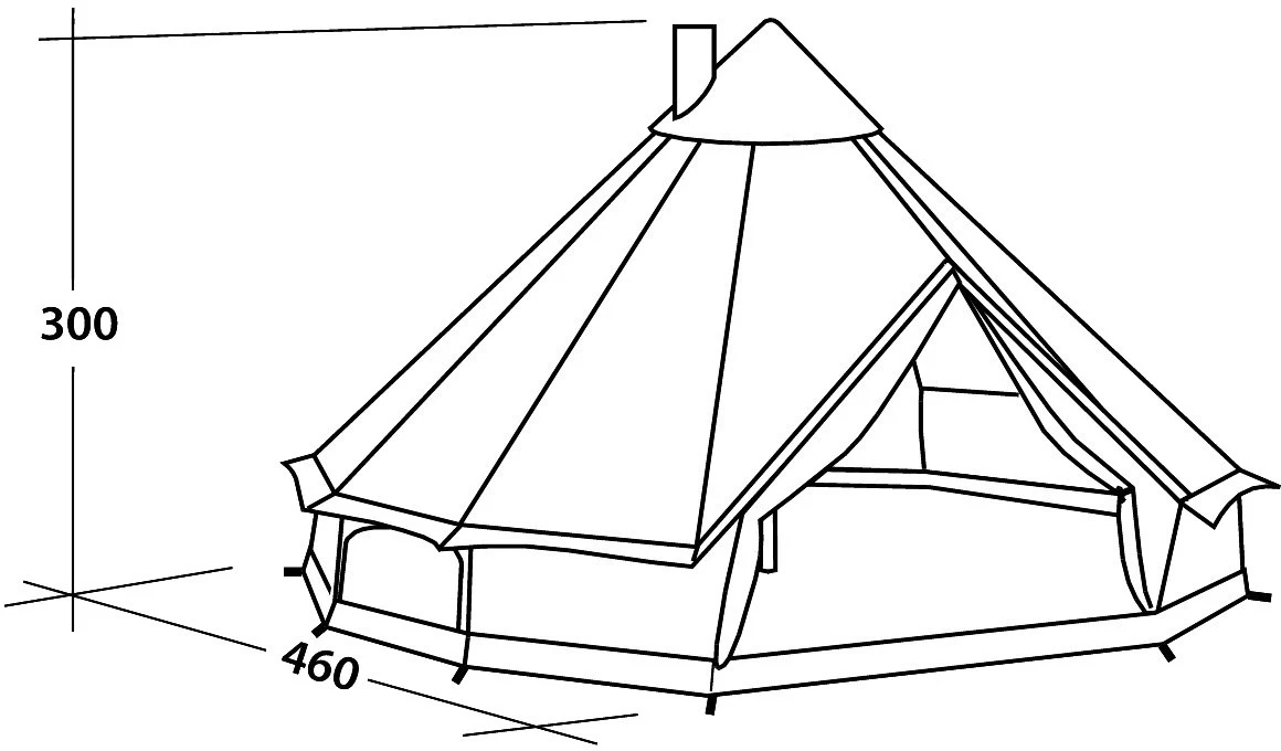 Robens Klondike 10 Grande Tipi 3 Robens Klondike 10 Grande Tipi - Billede 3