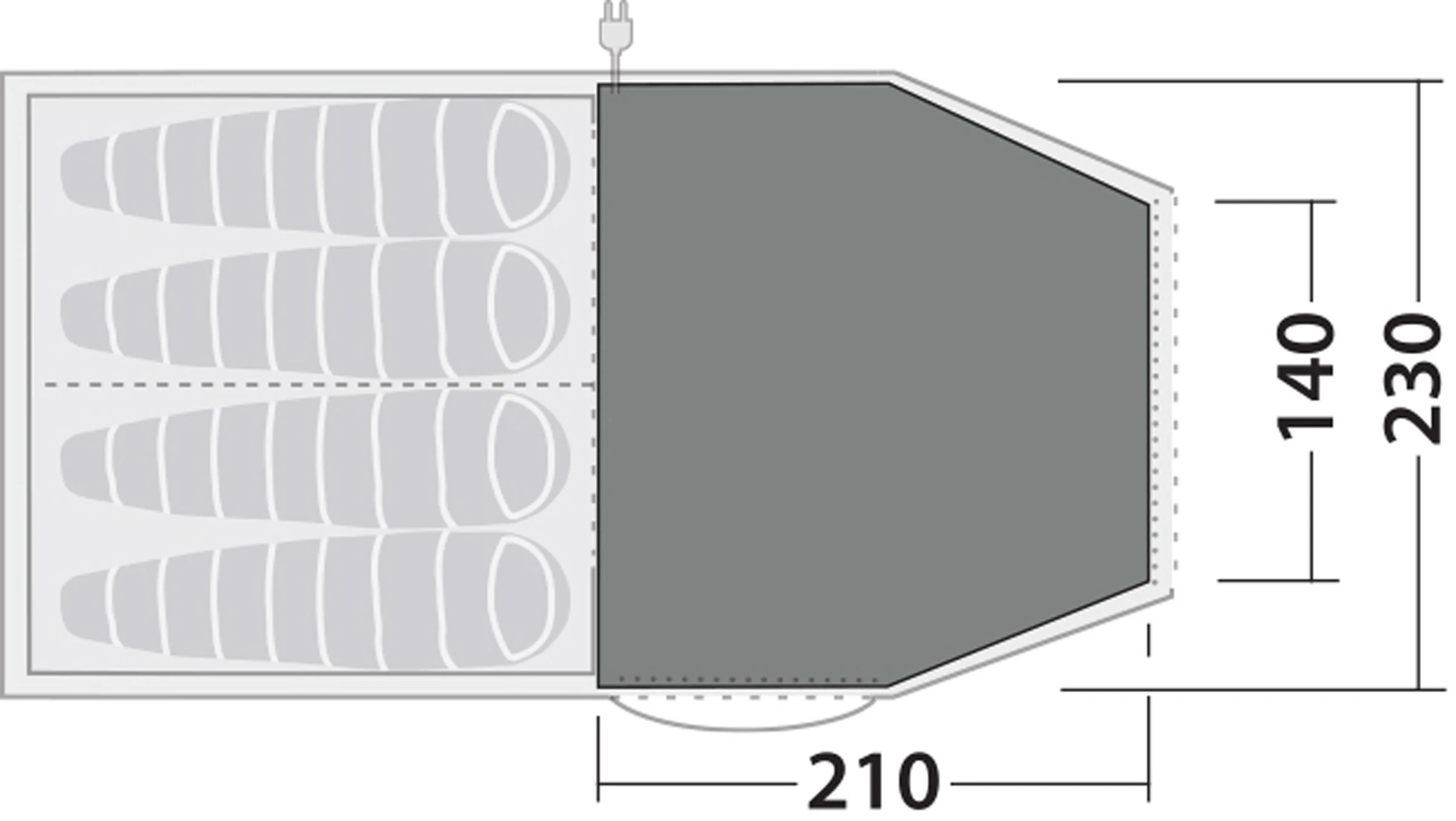Robens Fleece Carpet Double Dreamer 4 2 Robens Fleece Carpet Double Dreamer 4 - Billede 2