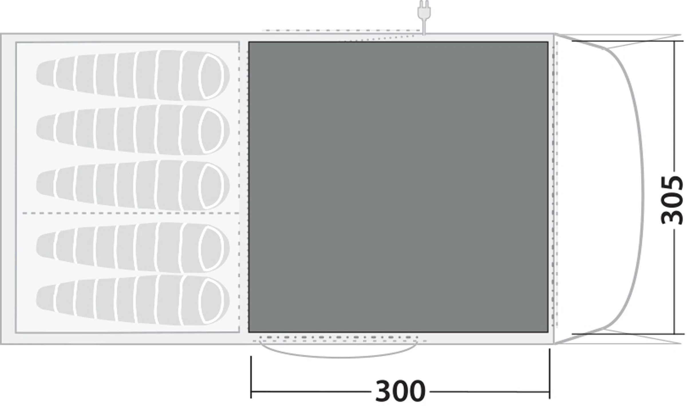 Robens Fleece Carpet Eagle Rock 5XP 2 Robens Fleece Carpet Eagle Rock 5XP - Billede 2