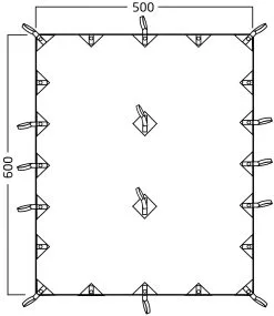 Nordisk Kari 30 M2 Basic Cotton Tarp -Kuppeltelte Butik 66000086 9