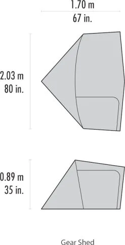 MSR Hubba™ & Elixir™ Gear Shed -Kuppeltelte Butik 66900029 2