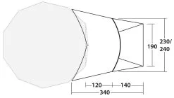 Robens Tipi Extension PRS -Kuppeltelte Butik 67100010 5